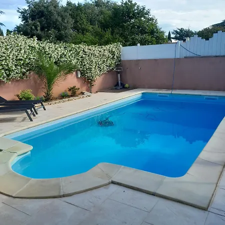 Villa Charmante Confort,sans Vis A Vis Avec Piscine Maraussan