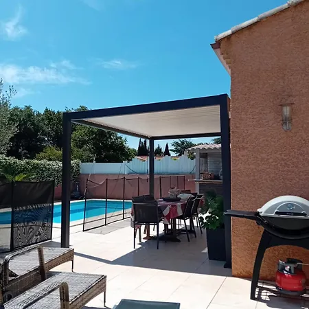 Villa Charmante Confort,sans Vis A Vis Avec Piscine Maraussan