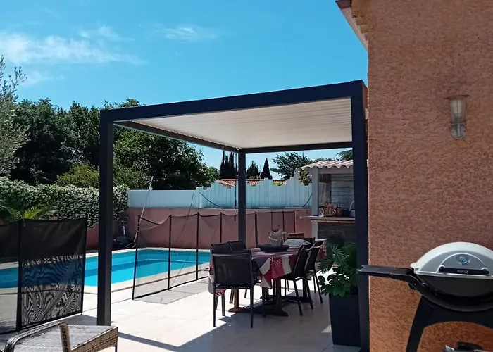 Вилла Charmante Confort,sans Vis A Vis Avec Piscine Maraussan